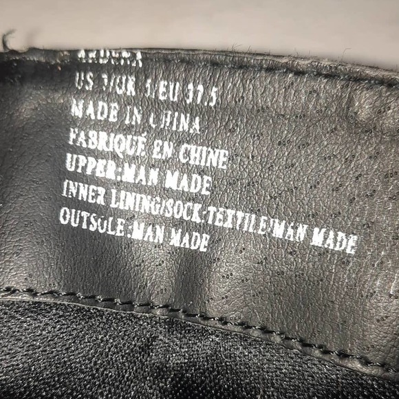 Just Fab Ardera Black Faux Leather, Buckle Straps Inside zip knee high boots 7 - Picture 9 of 9